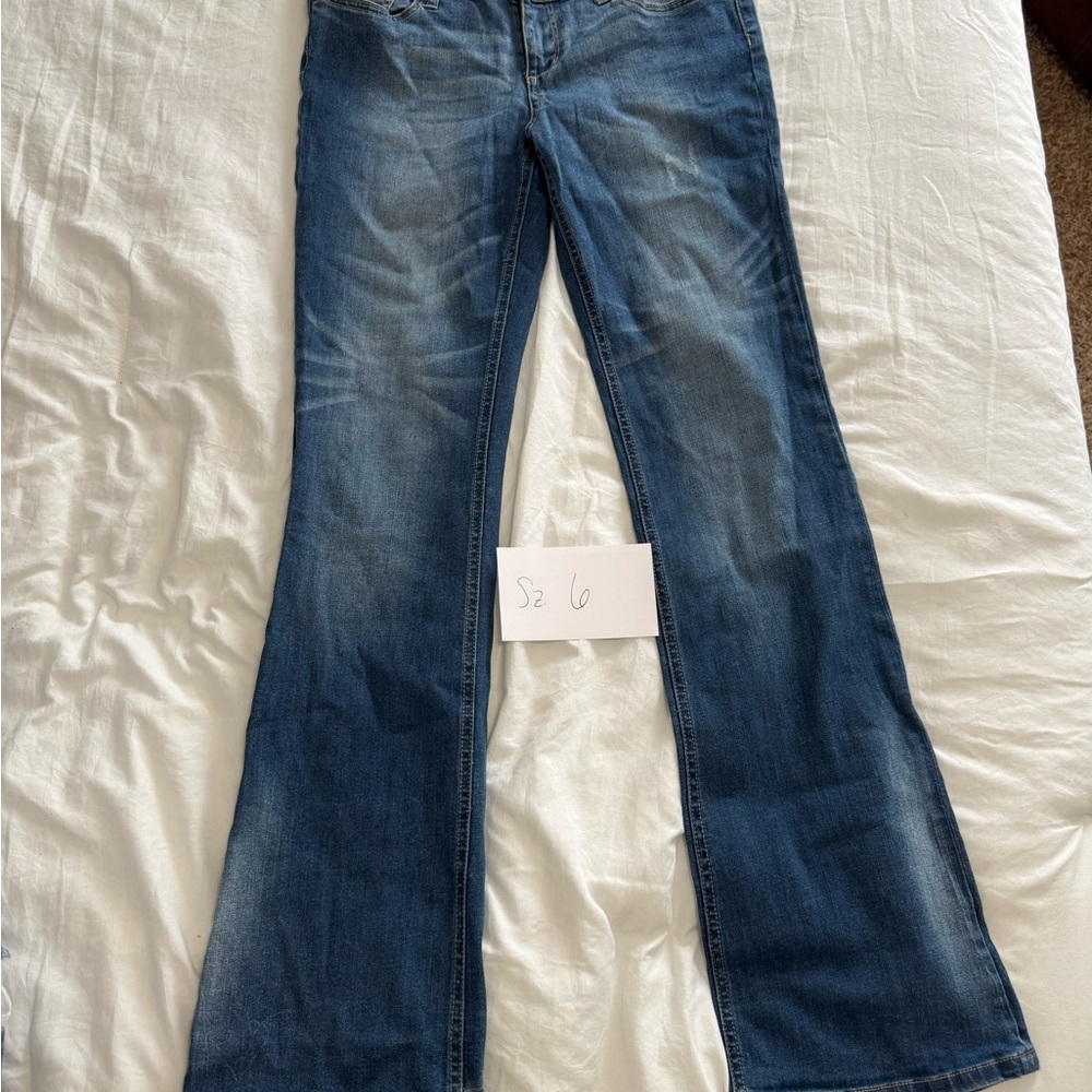 Apostrophe Dark Blue Flare Jeans